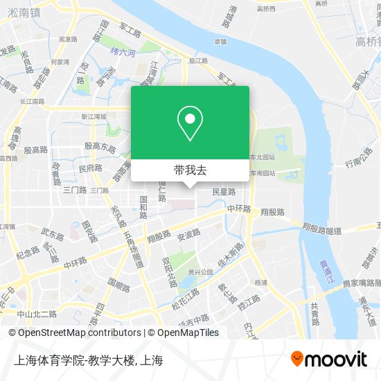 上海体育学院-教学大楼地图