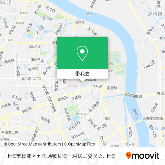 上海市杨浦区五角场镇长海一村居民委员会地图