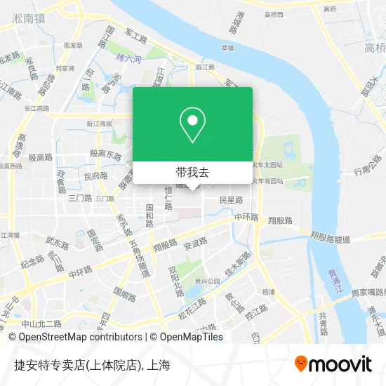 捷安特专卖店(上体院店)地图