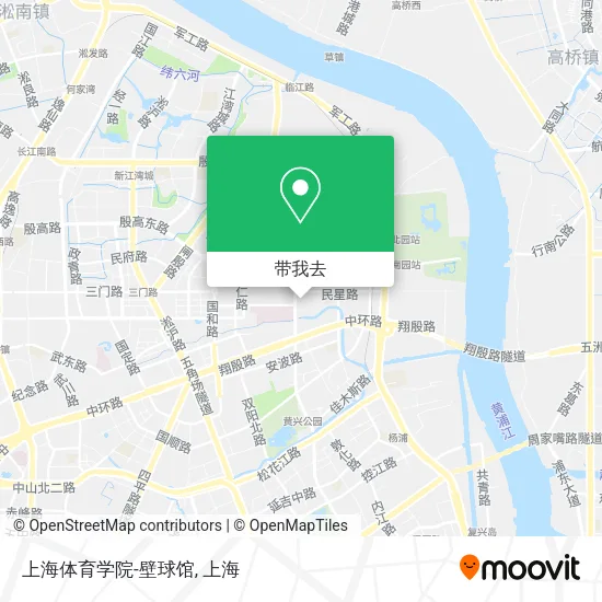 上海体育学院-壁球馆地图