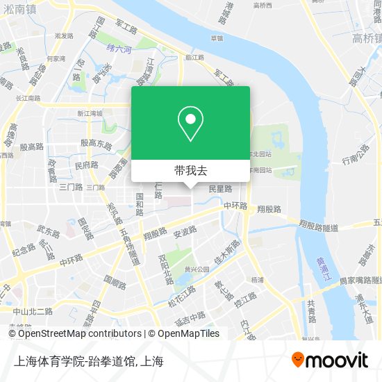 上海体育学院-跆拳道馆地图