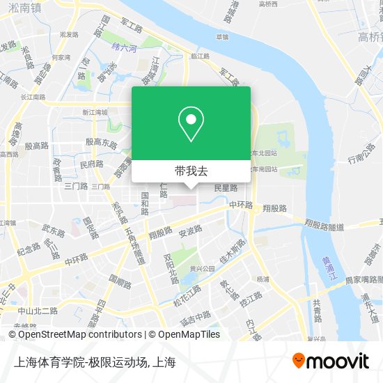 上海体育学院-极限运动场地图