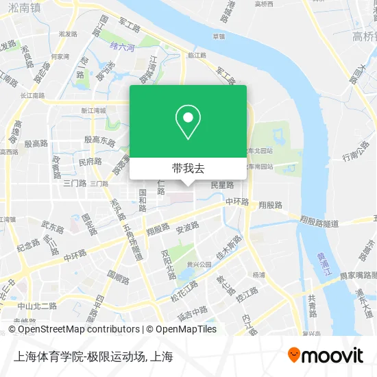 上海体育学院-极限运动场地图