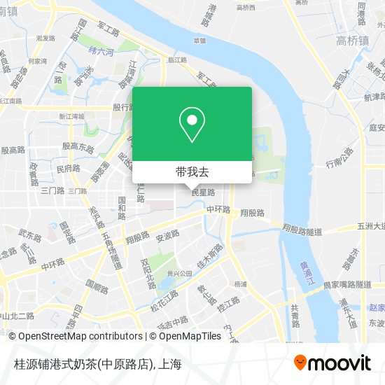 桂源铺港式奶茶(中原路店)地图
