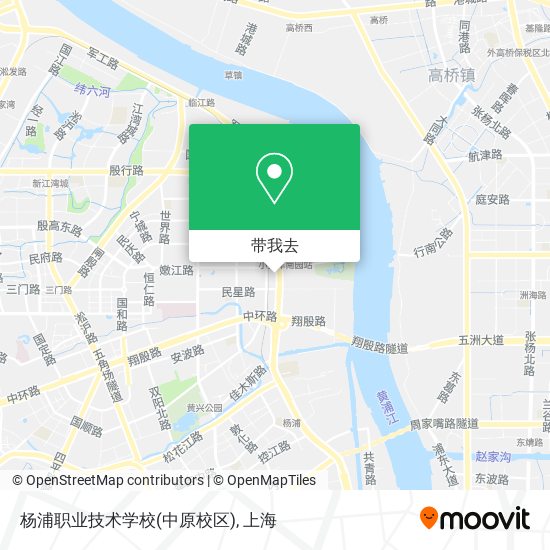 杨浦职业技术学校(中原校区)地图