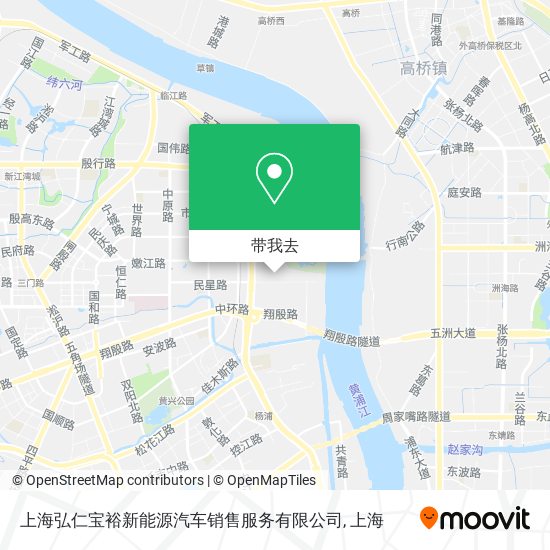 上海弘仁宝裕新能源汽车销售服务有限公司地图