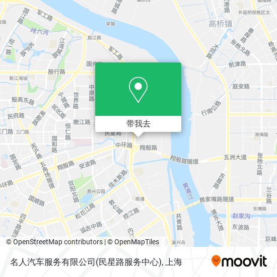 名人汽车服务有限公司(民星路服务中心)地图