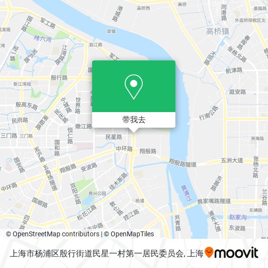 上海市杨浦区殷行街道民星一村第一居民委员会地图
