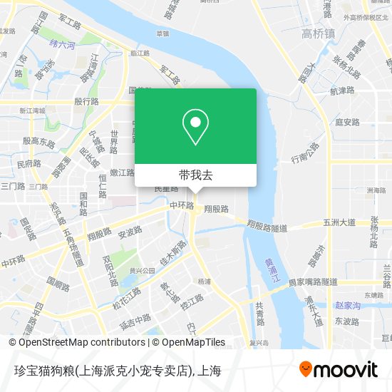 珍宝猫狗粮(上海派克小宠专卖店)地图