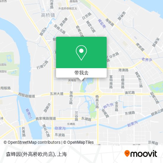 森蜂园(外高桥欧尚店)地图