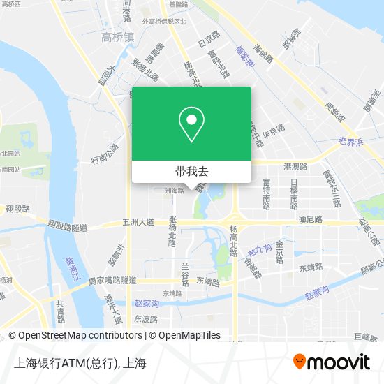上海银行ATM(总行)地图