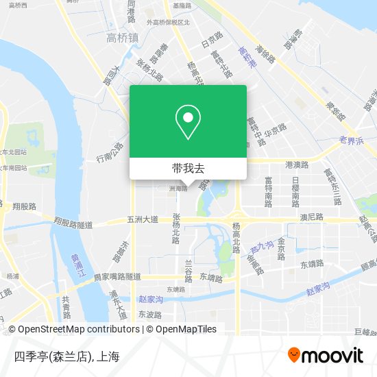 四季亭(森兰店)地图