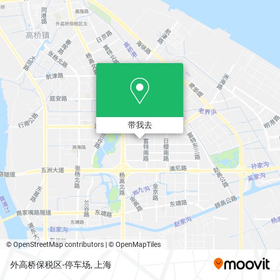 外高桥保税区-停车场地图