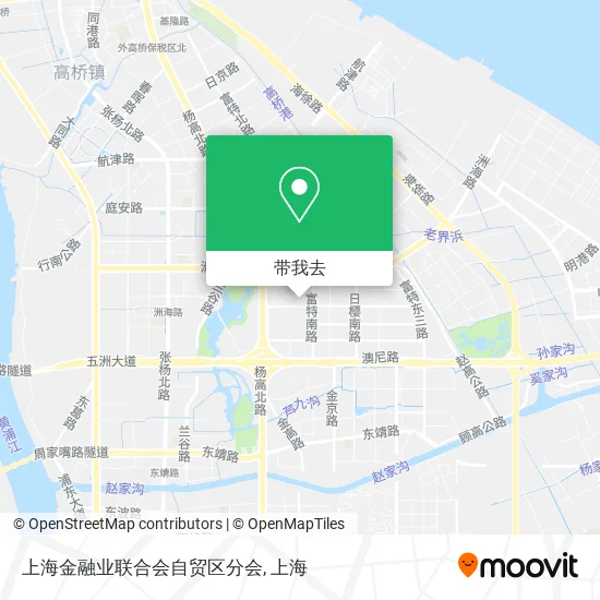 上海金融业联合会自贸区分会地图