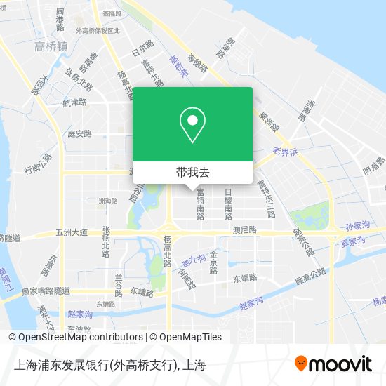 上海浦东发展银行(外高桥支行)地图