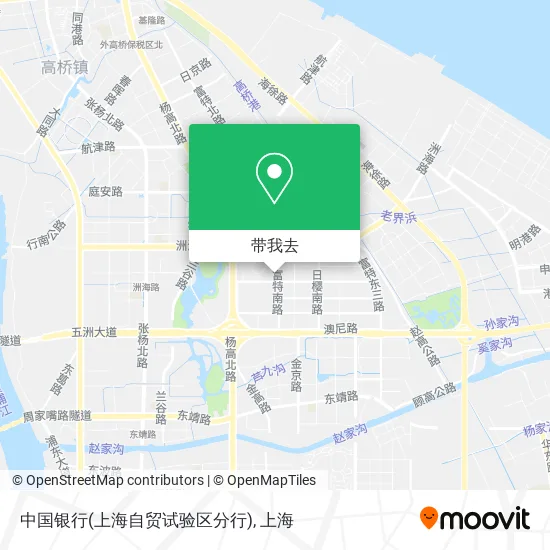 中国银行(上海自贸试验区分行)地图