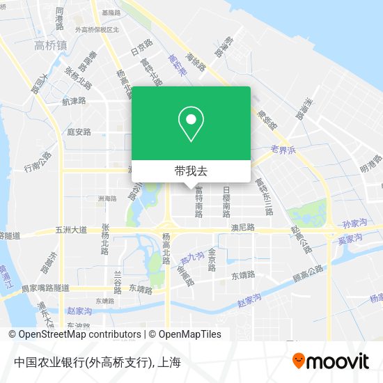 中国农业银行(外高桥支行)地图