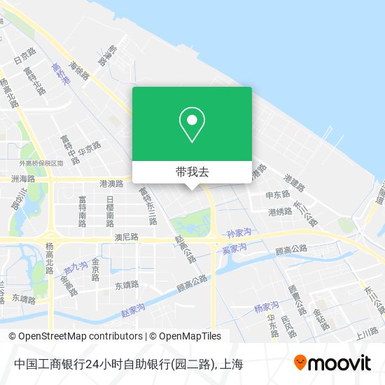 中国工商银行24小时自助银行(园二路)地图