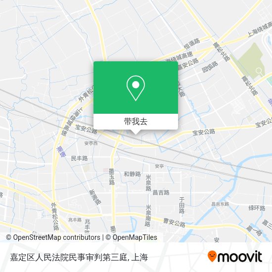嘉定区人民法院民事审判第三庭地图