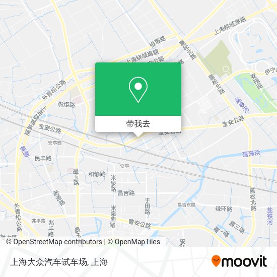 上海大众汽车试车场地图