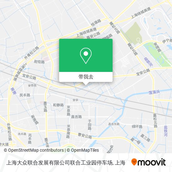 上海大众联合发展有限公司联合工业园停车场地图
