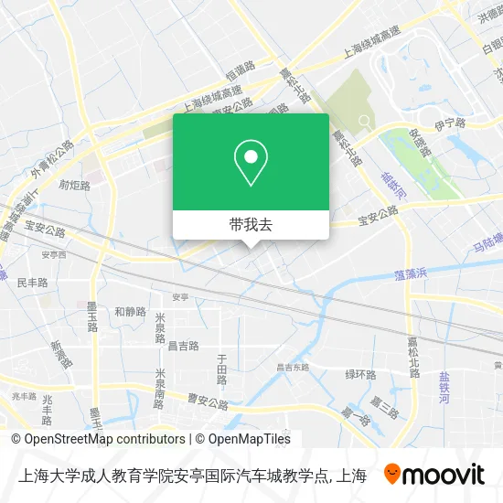 上海大学成人教育学院安亭国际汽车城教学点地图