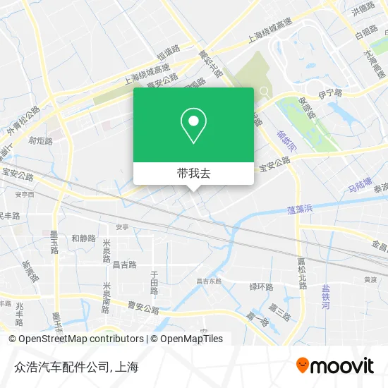 众浩汽车配件公司地图