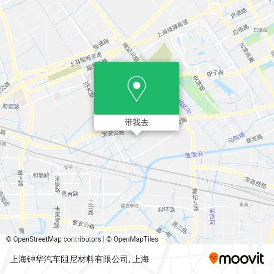 上海钟华汽车阻尼材料有限公司地图