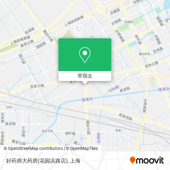 好药师大药房(花园浜路店)地图