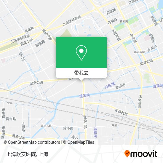 上海欣安医院地图