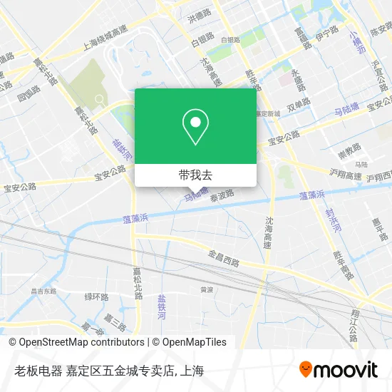 老板电器 嘉定区五金城专卖店地图