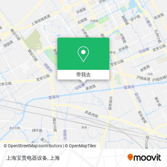 上海宝贵电器设备地图