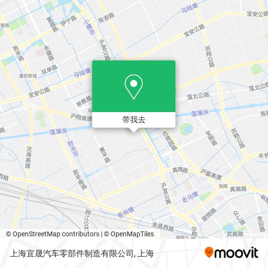 上海宜晟汽车零部件制造有限公司地图