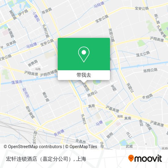 宏轩连锁酒店（嘉定分公司）地图