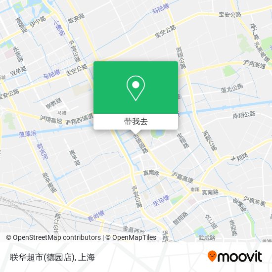 联华超市(德园店)地图