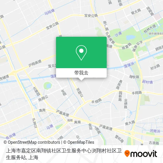 上海市嘉定区南翔镇社区卫生服务中心浏翔村社区卫生服务站地图