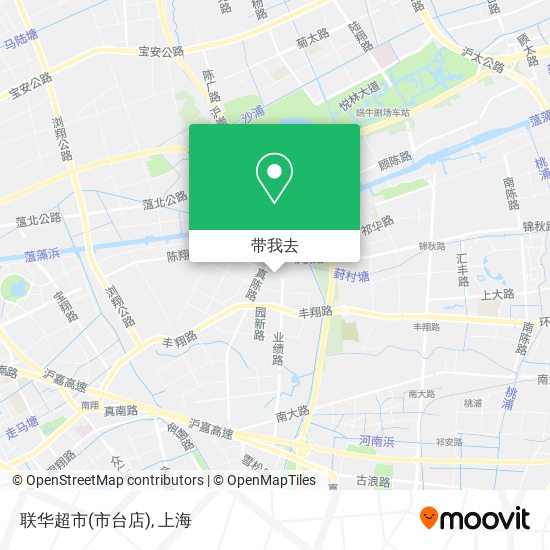 联华超市(市台店)地图