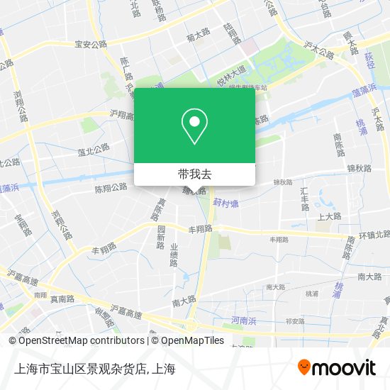 上海市宝山区景观杂货店地图