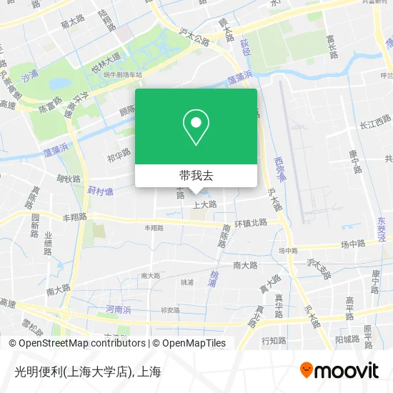 光明便利(上海大学店)地图