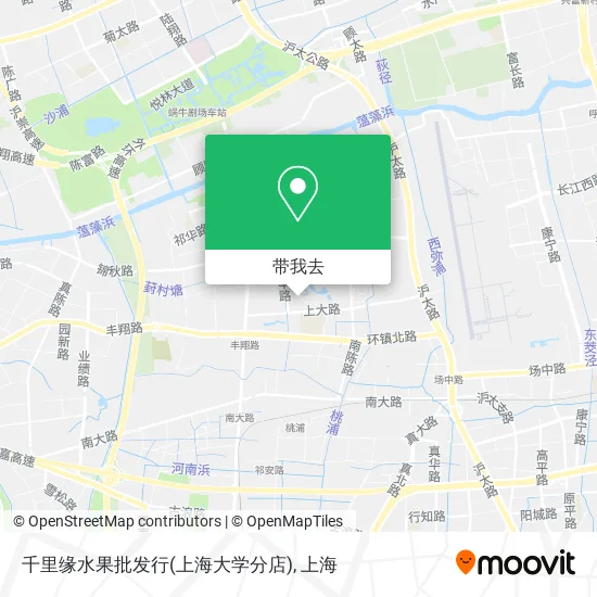 千里缘水果批发行(上海大学分店)地图