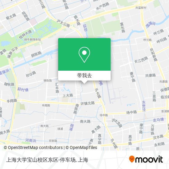 上海大学宝山校区东区-停车场地图