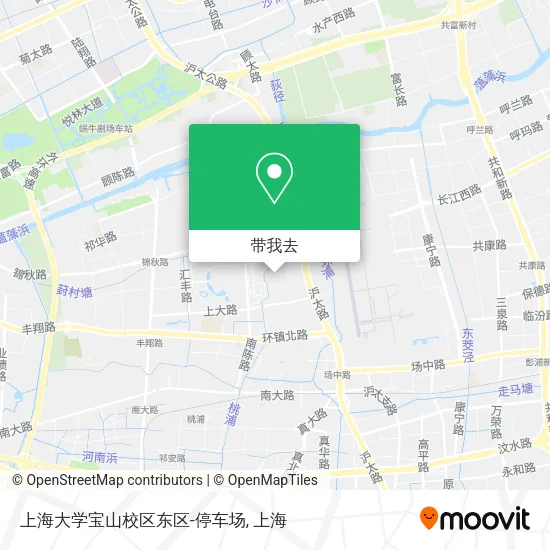 上海大学宝山校区东区-停车场地图