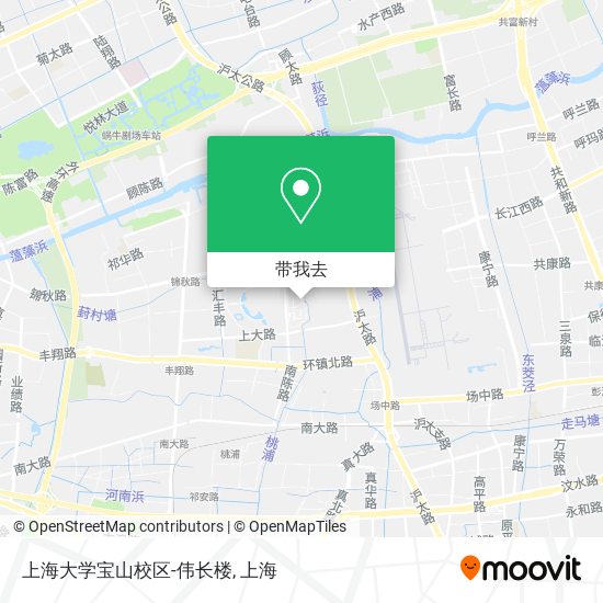 上海大学宝山校区-伟长楼地图