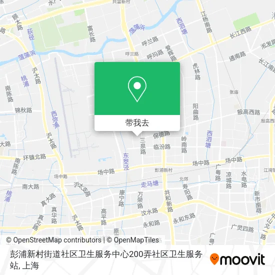 彭浦新村街道社区卫生服务中心200弄社区卫生服务站地图