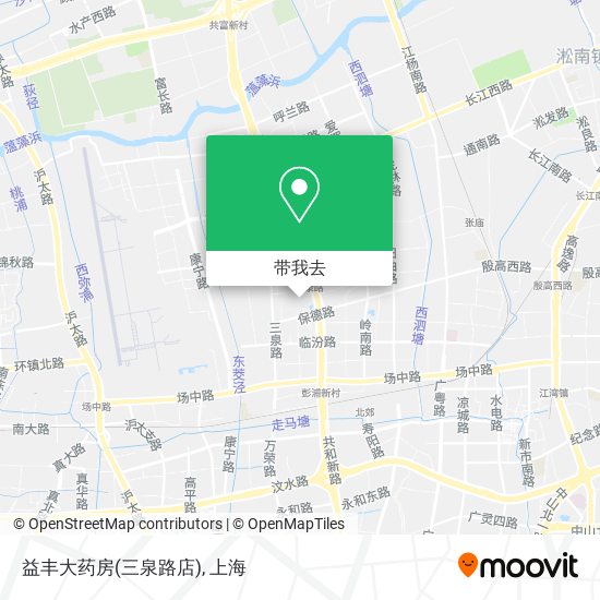 益丰大药房(三泉路店)地图