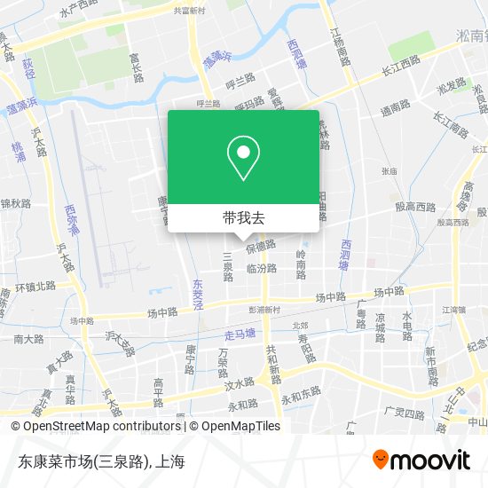 东康菜市场(三泉路)地图