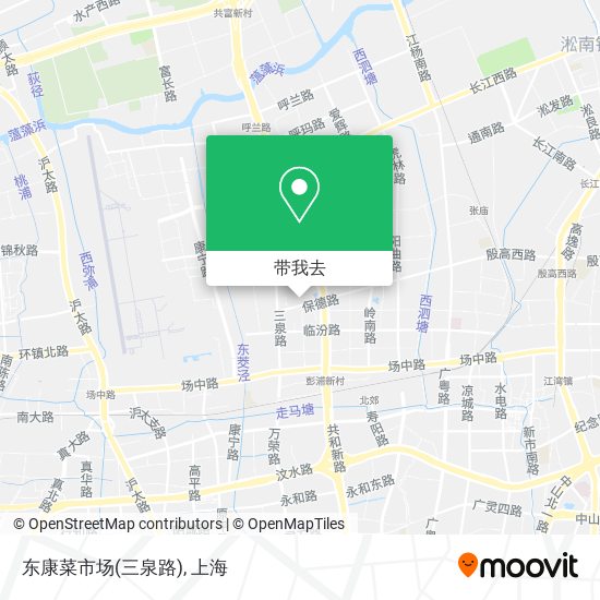 东康菜市场(三泉路)地图