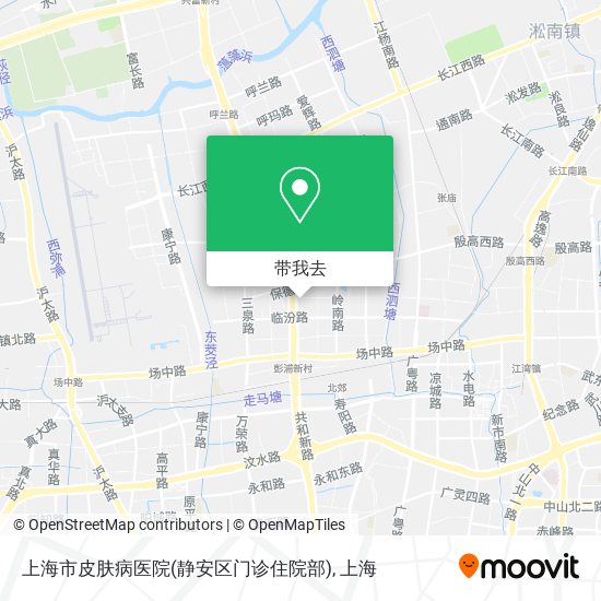 上海市皮肤病医院(静安区门诊住院部)地图