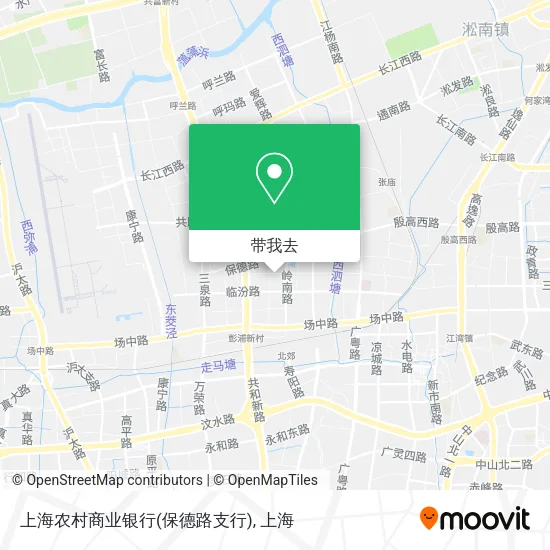 上海农村商业银行(保德路支行)地图