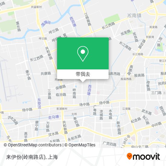 来伊份(岭南路店)地图